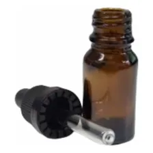10 Frascos De Vidro Âmbar 10ml Com Conta Gotas De Vidro Foto mini  2