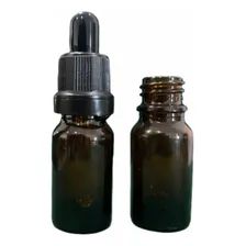 10 Frascos De Vidro Âmbar 10ml Com Conta Gotas De Vidro Foto  mini 1