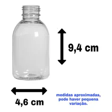 10 Frascos Plastico Pet 100  Cilíndrico Com Tampa 24 mm Lacre Incolor Cristal Foto mini 4
