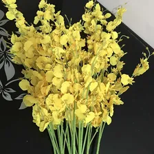 10 Galhos OrquÃdeas Chuva De Ouro Grandes Artificial Foto mini 4