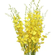 10 Galhos OrquÃdeas Chuva De Ouro Grandes Artificial Foto mini 3