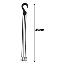 10 Hastes Alças Preto Pendurador De Vasos Cuias Plantas 45cm Foto mini 2