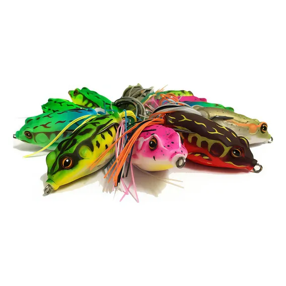 10 Isca Artificial - Frog Sapo Anti Enrosco Sapinho Iscas R Foto 1