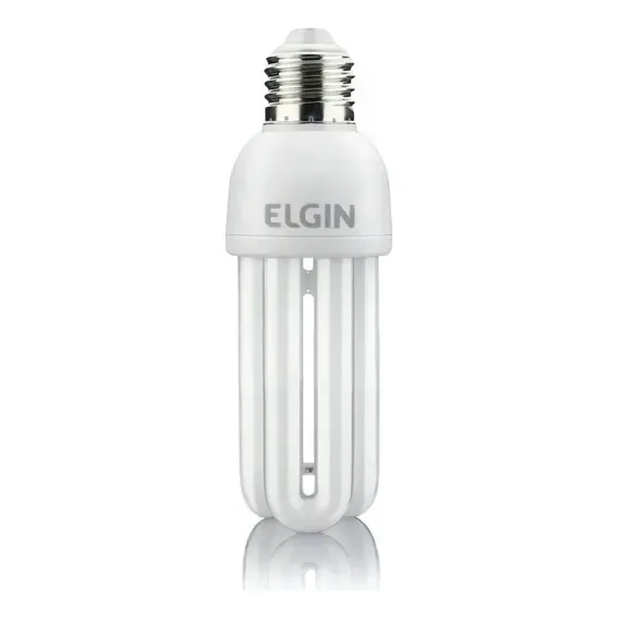 10 Lampadas Compacta Elgin 3u 15w 220v E27 Branco Frio Foto 1