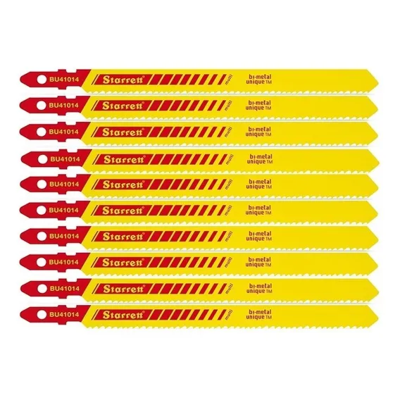 10 Lâminas Serra Tico-tico Bu41014 Bi-metal Unique Starret Foto 1