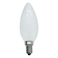 10 Lâmpada Vela 40w Rosca E-14 127v Incandescente Leitosa Luz Amarela Foto mini 1