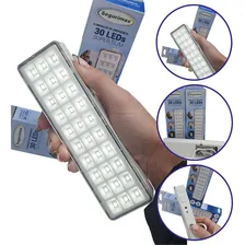 10 LuminĂĄria Luz Lampada De EmergĂȘncia 30 Leds Segurimax Foto mini 3