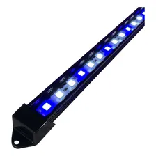 10 Luminárias Led Aquário Exclusiva Azul E Branco 30cm Cada Luzes Azul E Branco 10.000k Foto  mini 1