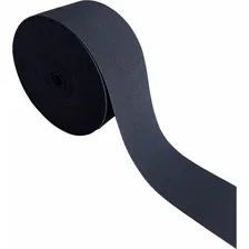 10 Metro De Elástico Preto 10cm Largura Resistente Desenho Do Tecido Liso Foto mini 1