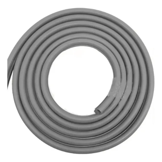 10 Metros Borracha Silicone Perfil Encaixe Cinza Foto 1
