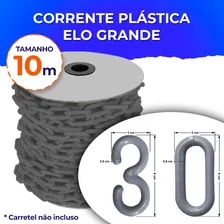 10 Metros Corrente Plástica Isolamento Calha Elo Grande Top! Cor Cinza Foto mini 3