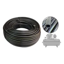 10 Metros Mangueira Borracha Para Compressor 1/2 Pol 300 Psi Cor Preta Foto mini  2