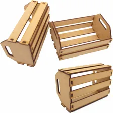 10 Mini Caixote Caixotinho Mdf Cru Lembrancinha Decoração Foto mini 3