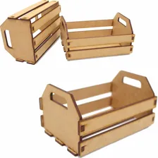10 Mini Caixote Caixotinho Mdf Cru Lembrancinha Decoração Foto mini 1