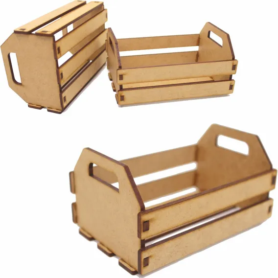 10 Mini Caixote Caixotinho Mdf Cru Lembrancinha Decoração Foto 1