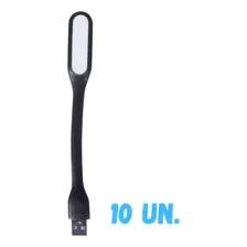 10 Mini Luminária Led Usb Flexível Luz Leitura Quarto Escuro Foto mini 4