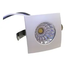 10 Mini Spot Led Dicr贸ica 1w Cob Quadrado Branco Frio - Ctb Foto mini 3