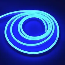 10 Mt Mangueira Led Neon 110v Flexivel Azul Zmlama com Conector Foto mini 2