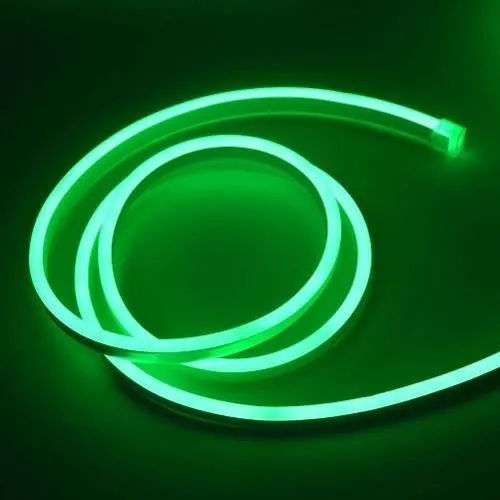10 Mt Mangueira Led Neon 110v Flexivel Verde + Conector Foto 1