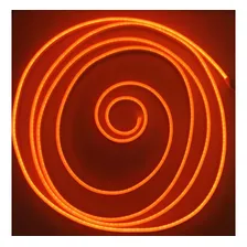 10 Mts Mangueira Fita Led Neon Flex Plug Âmbar + 2 Fonte 12v Foto  mini 1