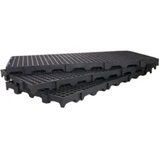 10 Palete / Pallets / Pisos E Estrados Em Plástico Cinza Foto mini  3