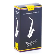 10 Palhetas Vandoren Tradicional Para Sax Alto Saxofone Foto  mini 1