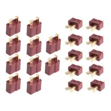 10 Pares De Plug Conector Deans T Para Baterias Lipo Foto  mini 1