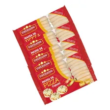 10 Pc Massa Pizza Coquetel 300g Leve Crocante 300 Un Foto mini 1