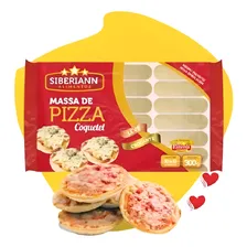 10 Pc Massa Pizza Coquetel 300g Leve Crocante 300 Un Foto mini 2