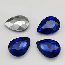 10 Pcs Chaton Em Gota 13*18mm Copo De Cristal Comprimento 18 Mm Cor Cor 05 Diâmetro 13 Mm Foto mini 1