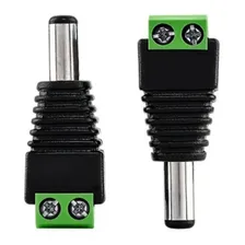 10 Pçs Conector Plug P4 Macho Borne Camera Cftv Fonte Foto mini 1