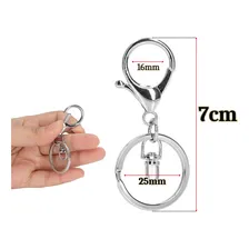 10 Pçs Fecho Mosquetão Lagosta Com Argola Italiana Chaveiro Foto mini  2