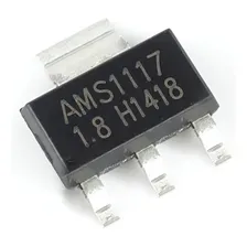 10 Pçs Regulador Tensão Ams1117 1.8v 1a Ams1117-1.8 Lm1117 Foto  mini 1