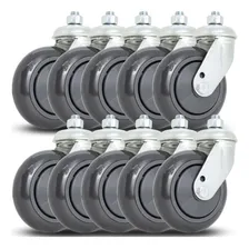 10 pçs roda rodízio 412 carrinho supermercado giratório Yorkplast Foto mini 1