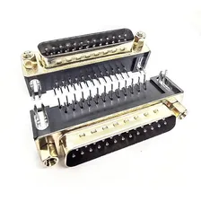 10 Peças - Conector Db25 Macho 90 Graus Solda Placa Foto mini 1