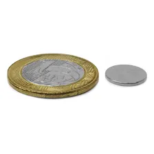 10 Peças Ímã Neodímio 12x1mm Super Forte 12mm X 1mm Redondo Foto mini 2