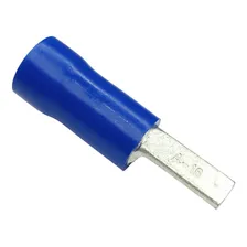 10 Peças Terminal Conector Pino Agulha Isolado Azul 16mm Foto mini 3