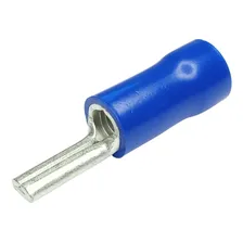 10 Peças Terminal Conector Pino Agulha Isolado Azul 16mm Foto mini 1