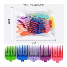 10 Pentes Guia + 2 Pentes Disfarce Profissional Wahl Kemei Cor Colorido Foto mini 4