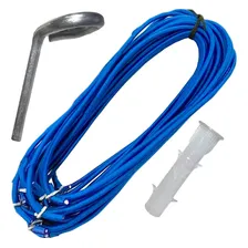10 Pinos Aluminio Com Extensor Fixação Capa Lona Em Piscina Foto  mini 1