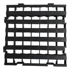 10 Pisos - Pallet Estrado Plástico 4,5 X 40x40 Modular Piso Cor Preto Foto mini 1