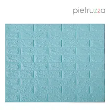 10 Placas Coloridas Espuma 3d  Adesiva 70 X 77 Azul piscina Foto  mini 1