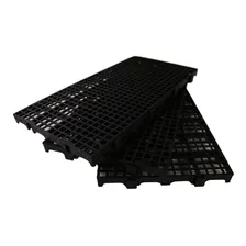 10 Placas Sanitárias Para Cães E Gatos Pallet Piso Plástico Cor Preto 50X25X2,5 CM Foto mini 1