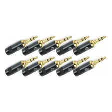 10 Plugs P2 Stereo Santo Angelo Preto P2st Sas Op01 Plug P2 Foto mini 4