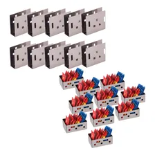 10 Porta Sachês E 10 Porta Guardanapos De Mesa Inox Restaura Foto  mini 1