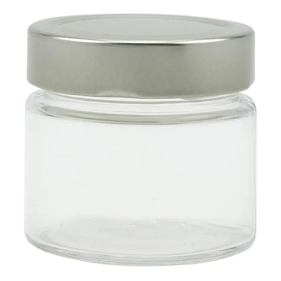 10 Pote Vidro Tampa Prata 210ml La Pianezza Cor Tampa Prateada Foto 1