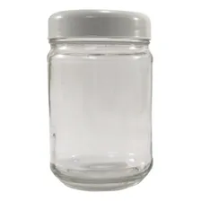 10 Potes 600 Vidro Boca Larga Salada Bolo Berlim Cor Branco Foto mini 4