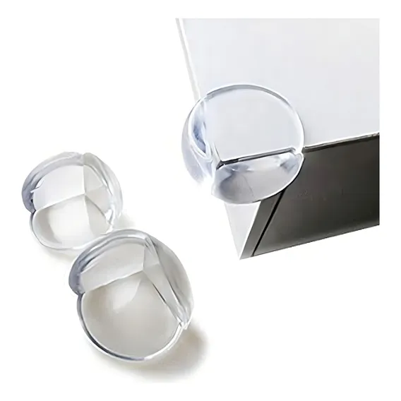 10 Protetor Quina Mesa M贸vel Cantoneira Silicone Seguran莽a Cor Foto 1
