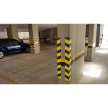10 Protetores Estacionamento Coluna Garagem Cantoneira Cor Preto / Amarelo Foto mini 4