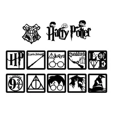 10 Quadros Harry Potter + 10 Quadros Star Wars Preto Fosco Foto  mini 1